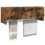 vidaXL Garde-robe Chêne fumé 100x32 5x35 cm Bois d'ingénierie