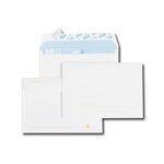Paquet de 50 enveloppes blanches c6 114x162 90 g précasées bande de protection gpv