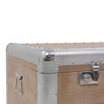 vidaXL Boîte de rangement Bois de sapin massif 91x52x40 cm Marron