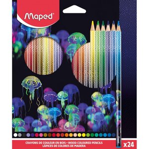Maped Crayon de couleur DEEPSEA PARADISE  étui carton de 24