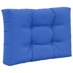 vidaXL Coussin de canapé d'extérieur 3 Pièces Bleu royal Polyester