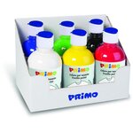 PRIMO 411TX6ASS Lot de peinture acrylique, 6 flacons de 300 ml avec bouchon doseur.