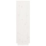 vidaXL Buffet haut Blanc 38x35x117 cm Bois massif de pin