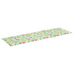 Vidaxl chaise longue 2 places avec coussin acacia solide et acier