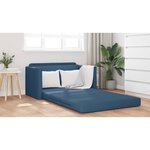 vidaXL Canapé-Lit 110cm Bleu tissu