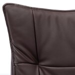 Chaise fauteuil siège de bureau informatique étude similicuir brun 02_0024031