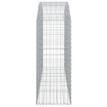 vidaXL Panier de gabions arqué 200x50x120/140 cm Fer galvanisé
