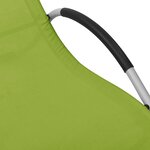 vidaXL Chaise longue textilène vert et gris