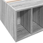 vidaXL Cadre de lit sonoma gris 100x200 cm bois d'ingénierie