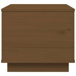 vidaXL Table basse Marron miel 40x50x35 cm Bois massif de pin