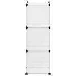 vidaXL Cubes de rangement 6 Pièces Transparent PP