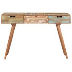 vidaXL Coiffeuse avec miroir 112x45x76 cm Bois massif de récupération