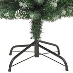 vidaXL Sapin de Noël artificiel mince avec support 210 cm PVC