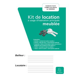 Kit De Location Meublée - Vert - X 10 - Exacompta