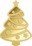 Pièce de monnaie en Or 3000 Francs g 0.031 (1/1000 oz) Millésime Gold Gift CHRISTMAS TREE 1/1000 (PRÉCOMMANDE)