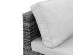 Salon jardin méridienne 2 pcs "Ibiza" - Florida - Gris