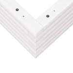 vidaXL Jardinière blanc 80x80x23 cm bois de pin massif