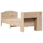 vidaXL Lit bibliothèque sans matelas 100x200 cm bois massif de pin