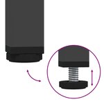 vidaXL Meuble TV noir 68x39x50 5 cm acier