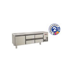 Soubassement réfrigéré positif inox - 220 l - baron -  - acier inoxydable3pleine