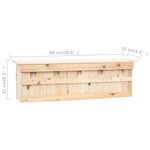 vidaXL Maison pour moineau avec 5 chambres 68x15x21 cm Bois de sapin