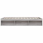 vidaXL Cadre de lit sonoma gris 160x200 cm