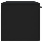 vidaXL Armoire murale noir 80x36 5x35 cm bois d'ingénierie