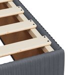 vidaXL Sommier à lattes de lit et matelas Gris foncé 80x200 cm Velours