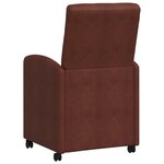 vidaXL Chaises de salle à manger 2 Pièces Marron brillant 57 x 67 x 98 cm