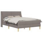 vidaXL Cadre de lit avec matelas 2 pc Housse amovible