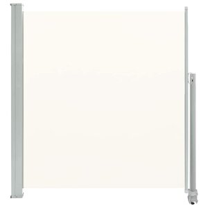 vidaXL Auvent latéral rétractable de patio 140 x 300 cm Blanc cassé
