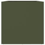 vidaXL Jardinière vert olive 62x30x29 cm acier laminé à froid