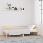 vidaXL Lit de jour 80x200 cm Bois de pin massif