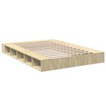 vidaXL Cadre de lit sans matelas chêne sonoma 140x200 cm