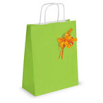 Lot de 50: nœud pour emballage cadeau  orange effet raphia