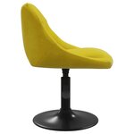 vidaXL Chaises à manger pivotantes lot de 6 jaune moutarde velours