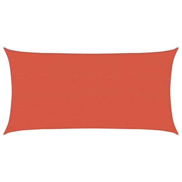 vidaXL Voile d'ombrage 160 g/m² Terre cuite 2x4 m PEHD