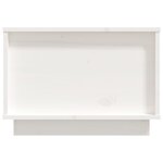 vidaXL Table basse Blanc 60x50x35 cm Bois massif de pin