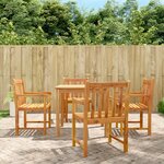 vidaXL Chaises de jardin lot de 4 56x55 5x90 bois massif d'acacia