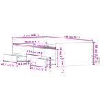 vidaXL Cadre de lit tête de lit et pied de lit chêne sonoma 90x190 cm