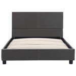 vidaXL Cadre de lit sans matelas gris similicuir 90x200 cm