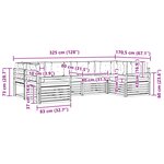vidaXL Ensemble de canapés d'extérieur 6 pc Naturel et Beige