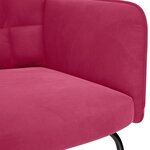 vidaXL Chaise à bascule Rouge bordeaux Velours