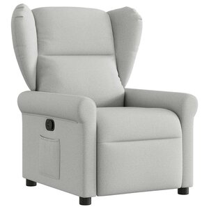 vidaXL Fauteuil inclinable gris nuage tissu