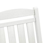 vidaXL Chaise Berçante de Jardin Blanc 70 x 92 x 108 cm Plastique