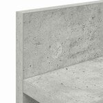 vidaXL Porte-manteau mural avec étagère Gris béton 60 x 10.5 x 18 cm