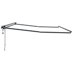 vidaXL Cadre de store manuel avec LEDs Anthracite 4 × 3 5 m Aluminium
