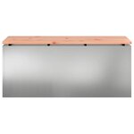 vidaXL Banc de jardin Argent 100 x 40 x 43 cm Acier galvanisé