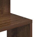 vidaXL Étagère d'angle murale chêne marron bois ingénierie