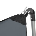 Vidaxl hamac avec support pliable gris